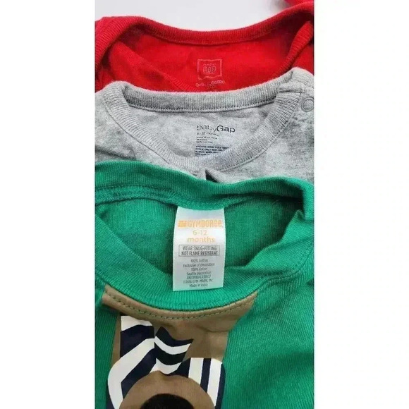 3 Gap/Gymboree Boy's Size 6-12M Christmas Pajamas, One pieces, and Shirt - Picture 2 of 6